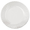 Classicware Plates, Plastic, 9 In, Clear, 18/bag, 10 Bag/carton