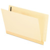 Manila Laminated End Tab Folders With One Fastener, Straight Tab, Legal Size, 11 Pt. Manila, 50/box