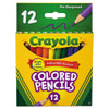 Short-length Colored Pencil Set, 3.3 Mm, 2b (#1), Assorted Lead/barrel Colors, Dozen