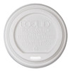 Ecolid Renewable/compostable Hot Cup Lids, Pla Fits 8 Oz Hot Cups, 50/packs, 16 Packs/carton