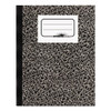Composition Notebook, Wide/legal Rule, Black Marble Cover, 10 X 7.88, 80 Sheets