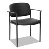 Alera Sorrento Series Ultra-cushioned Stacking Guest Chair, Black Seat/black Back, Black Base, 2/carton