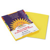 Construction Paper, 58lb, 9 X 12, Yellow, 50/pack