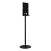 Hand Sanitizer Stand, 12" Dia X 48" H, Black