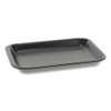 Supermarket Trays, #2, 1-compartment, 8.2 X 5.7 X 0.91, Black, 500/carton