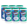 Disinfecting Wipes, 7 X 8, Fresh Scent, 75/canister, 6/carton