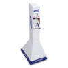 Quick Floor Stand Kit With Two 1,000 Ml Purell Advanced Hand Sanitizer Refills, White/blue, 29 X 29 X 52