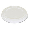 Fiber Cup Lids, 3.1" Diameter X 0.4, Clear, 1,000/carton