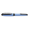 Schneider One Hybrid Stick Roller Ball Pen, 0.5mm, Black Ink, Blue Barrel, 10/box - DRED183501