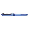 Schneider One Hybrid Stick Roller Ball Pen, 0.3mm, Blue Ink/barrel, 10/box - DRED183403
