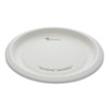 Earthchoice Pressware Compostable Dinnerware, Plate, 10" Diameter, White, 300/carton