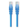 Cat6 Utp Computer Patch Cable, Rj45 Connectors, 25 Ft, Blue