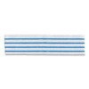 Disposable Microfiber Pad, White/blue Stripes, 4.75 X 19, 50/pack, 3 Packs/carton