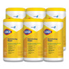 Disinfecting Wipes, 7 X 8, Lemon Fresh, 75/canister, 6/carton