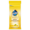 Lemon Scent Wet Wipes, Cloth, 7 X 10, White, 24/pack, 12 Packs/carton - DSJN336297