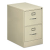 Two-drawer Economy Vertical File, 2 Legal-size File Drawers, Putty, 18.25" X 25" X 29"