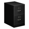 Two-drawer Economy Vertical File, 2 Legal-size File Drawers, Black, 18.25" X 25" X 29"