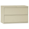 Lateral File, 2 Legal/letter-size File Drawers, Putty, 42" X 18" X 28"