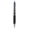 207 Plus+ Gel Pen, Retractable, Medium 0.7 Mm, Blue Ink, Black Barrel, Dozen