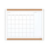 Pinit Magnetic Dry Erase Calendar With Plastic Frame, 20 X 16, White Surface And Frame