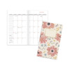 Badge Floral Two-year Monthly Planner, Badge Floral Artwork, 6 X 3.5, Blue/green Cover, 24-month (jan To Dec): 2023 To 2024