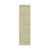 Vertical Letter File Cabinet, 4 Letter-size File Drawers, Putty, 15 X 22 X 52