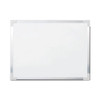 Framed Dry Erase Board, 48 X 36, White, Silver Aluminum Frame