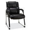 Alera Hildred Series Guest Chair, 25 X 28.94 X 37.8,  Black Seat/back, Chrome Base