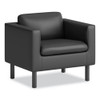 Parkwyn Series Club Chair, 33" X 26.75" X 29", Black Seat/back, Black Base