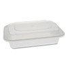 Newspring Versatainer Microwavable Containers, Rectangular, 16 Oz, 5 X 7.25 X 2, White/clear, Plastic, 150/carton