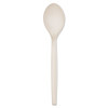 Plant Starch Spoon - 7", 50/pack, 20 Pack/carton - DWNAEPS003