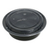 Food Container, 32 Oz, 7.28 X 7.28 X 2.55, Black/clear, Plastic, 150/carton