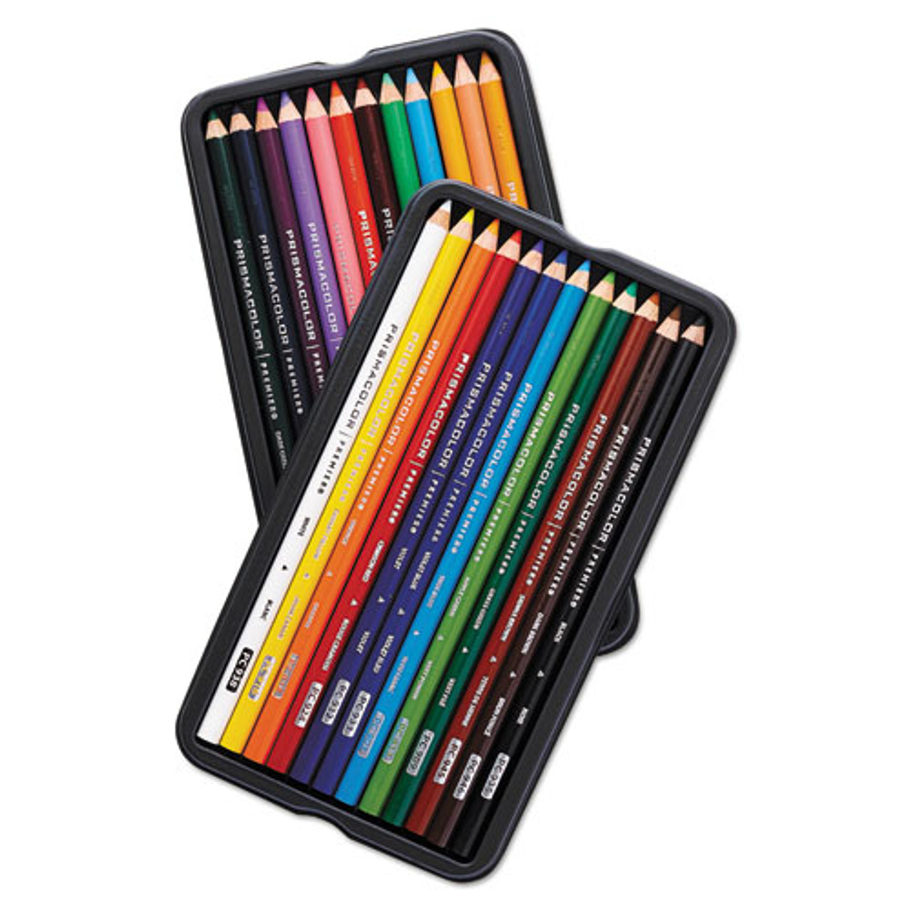 Prang Duo-Color Colored Pencil Sets, 3 mm, 2B (#1), Assorted Lead