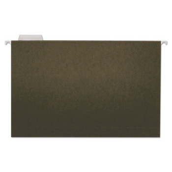 Hanging File Folders, Legal Size, 1/5-cut Tab, Standard Green, 25/box