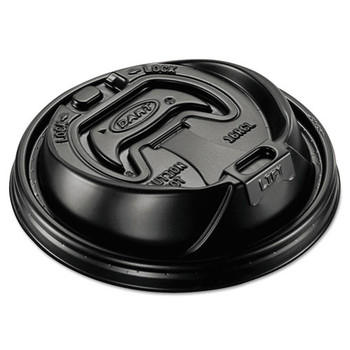 Optima Reclosable Lid, Fits 12-24 Oz Foam Cups, Black, 1000/carton