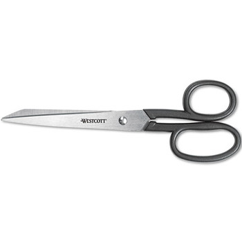 Kleencut Stainless Steel Shears, 8" Long, 3.75" Cut Length, Black Straight Handle