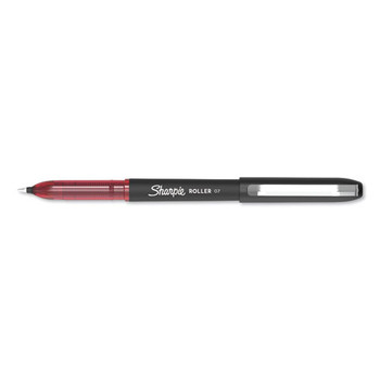 Roller Ball Stick Pen, Medium 0.7 Mm, Red Ink/barrel, Dozen