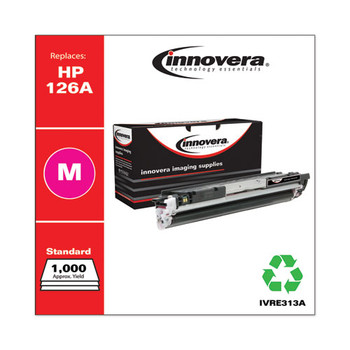 Remanufactured Magenta Toner Cartridge, Replacement For Hp 126a (ce313a), 1,000 Page-yield