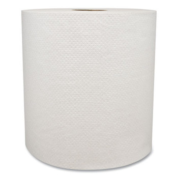 Morsoft Universal Roll Towels, 8" X 800 Ft, White, 6 Rolls/carton