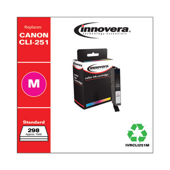 Remanufactured 6515b001 (cli-251) Ink, 298 Page-yield, Magenta