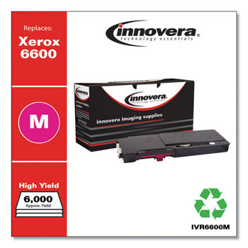 Remanufactured Magenta High-yield Toner Cartridge, Replacement For Xerox 6600 (106r02226), 6,000 Page-yield