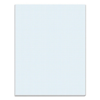 Quadrille Pads, 8 Sq/in Quadrille Rule, 8.5 X 11, White, 50 Sheets