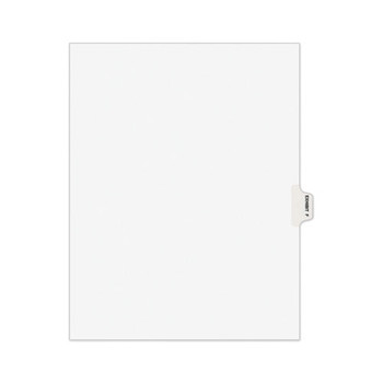 Avery-style Preprinted Legal Side Tab Divider, Exhibit F, Letter, White, 25/pack