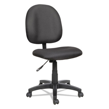 Alera Essentia Series Swivel Task Chair, Supports Up To 275 Lbs, Black Seat/black Back, Black Base