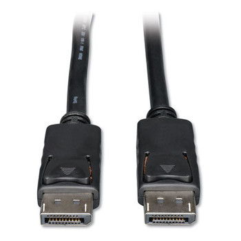 Displayport Cable With Latches (m/m), 4k X 2k 3840 X 2160 @ 60hz, 3 Ft.