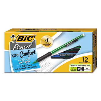 Xtra-comfort Mechanical Pencil, 0.7 Mm, Hb (#2.5), Black Lead, Assorted Barrel Colors, Dozen