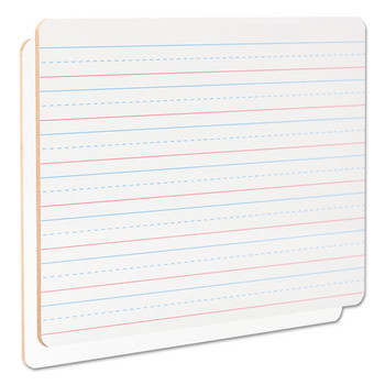 Lap/learning Dry-erase Board, Lined, 11 3/4" X 8 3/4", White, 6/pack