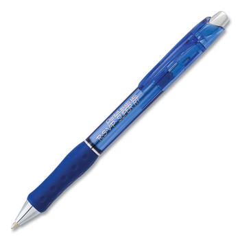 R.s.v.p. Super Rt Retractable Ballpoint Pen, 1mm, Blue Ink/barrel, Dozen