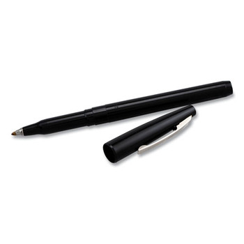 Rolling Writer Stick Roller Ball Pen, Medium 0.8mm, Black Ink/barrel, Dozen