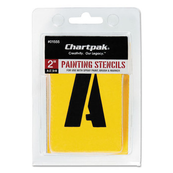 Painting Stencil Set, A-z Set/0-9, Manila, 35/set - DCHA01555